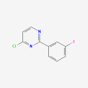 molecular formula C10H6ClIN2 B8318114 4-Chloro-2-(3-iodophenyl)pyrimidine 