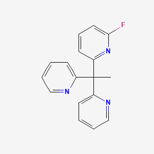 2-Fluoro-6-[1,1-bis(2-pyridinyl)ethyl]pyridine