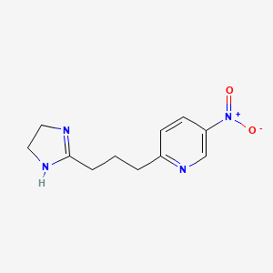 2-(3-(4,5-dihydro-1H-imidazol-2-yl)propyl)-5-nitropyridine