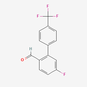 5-Fluoro-4'-(trifluoromethyl)biphenyl-2-carbaldehyde