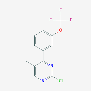 2-Chloro-5-methyl-4-(3-(trifluoromethoxy)phenyl)pyrimidine