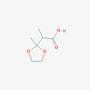 2-(2-Methyl-1,3-dioxolan-2-yl)propanoic acid