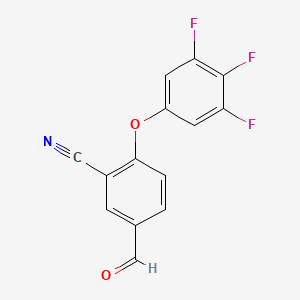 5-Formyl-2-(3,4,5-trifluorophenoxy)benzonitrile