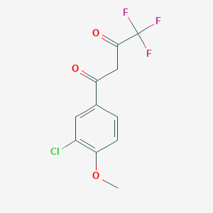 4,4,4-Trifluoro-1-(3-chloro-4-methoxylphenyl)-1,3-butanedione