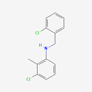 molecular formula C14H13Cl2N B8318272 N-(o-Chlorobenzyl)-2-methyl-3-chloroaniline 