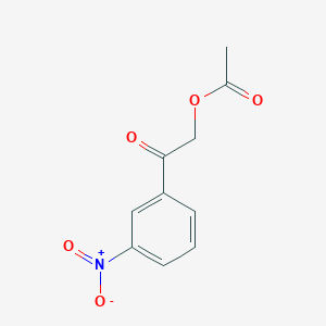 molecular formula C10H9NO5 B8318296 2-(3-Nitrophenyl)-2-oxoethyl acetate 