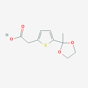 [5-(2-Methyl-[1,3]dioxolan-2-yl)-thiophen-2-yl]-acetic acid