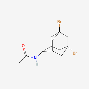 molecular formula C12H17Br2NO B8318394 N-(5,7-dibromo-2-adamantyl)acetamide 