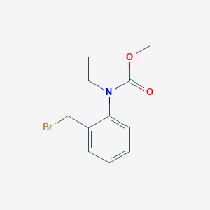 molecular formula C11H14BrNO2 B8318435 Methyl n-ethyl-n-(o-bromomethylphenyl)-carbamate 