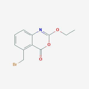 molecular formula C11H10BrNO3 B8318456 2-ethoxy-5-bromomethyl-4H-3,1-benzoxazin-4-one 