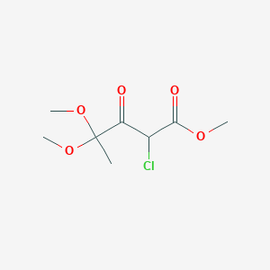 Methyl 2-chloro-4,4-dimethoxy-3-oxopentanoate