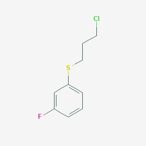 molecular formula C9H10ClFS B8318484 3-Chloropropyl 3-fluorophenyl sulfide CAS No. 124929-81-3