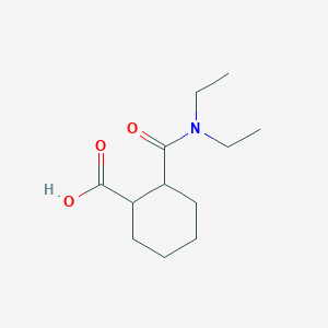 molecular formula C12H21NO3 B8318488 2-[(Diethylamino)carbonyl]cyclohexanecarboxylic acid 