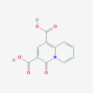 molecular formula C11H7NO5 B8318513 4H-quinolizin-4-one-1,3-dicarboxylic acid 