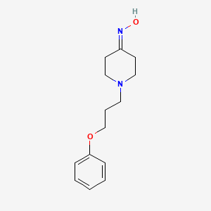 molecular formula C14H20N2O2 B8318531 1-(3-Phenoxypropyl)-4-piperidone oxime 