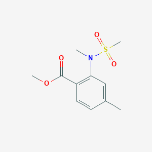 methyl 4-methyl-2-(N-methyl-N-methylsulphonylamino)benzoate