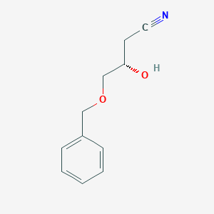 molecular formula C11H13NO2 B8318558 (S)-3-Hydroxy-4-(benzyloxy)butanenitrile 