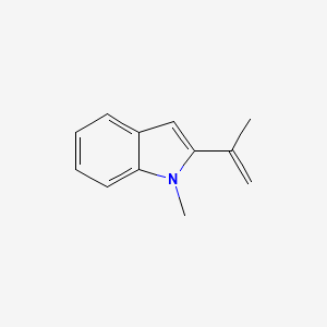 molecular formula C12H13N B8318618 2-Isopropenyl-1-methylindole 