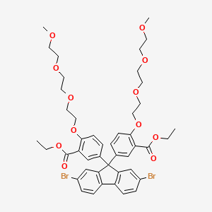 2,7-Dibromo-9,9-bis[3-ethoxycarbonyl-4-[2-[2-(2-methoxyethoxy)ethoxy]ethoxy]phenyl]-fluorene