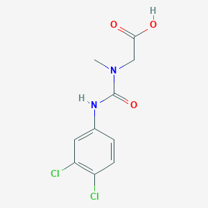 molecular formula C10H10Cl2N2O3 B8318647 1-Methyl-1-(hydroxycarbonylmethyl)-3-(3,4-dichlorophenyl) urea 