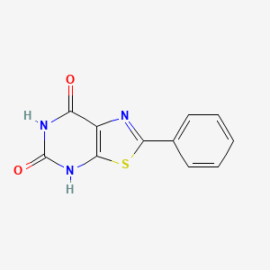 molecular formula C11H7N3O2S B8318683 2-Phenylthiazolo[5,4-d]pyrimidine-5,7-diol 