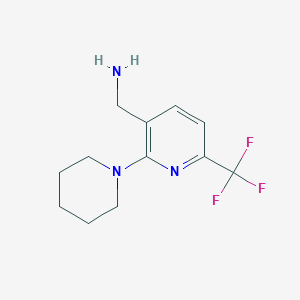 2-(1-Piperidyl)-6-(trifluoromethyl)-3-aminomethyl-pyridine