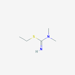 molecular formula C5H12N2S B8318758 N,N-dimethylcarbamimidothioic acid, ethyl ester 