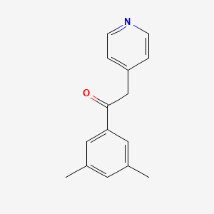 molecular formula C15H15NO B8318766 1-(3,5-Dimethylphenyl)-2-(4-pyridyl)ethanone 