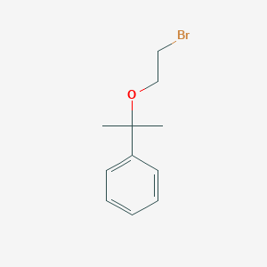 molecular formula C11H15BrO B8318790 {1-[(2-Bromoethyl)oxy]-1-methylethyl}benzene 