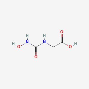 molecular formula C3H6N2O4 B8318831 2-(3-Hydroxyureido)acetic acid 
