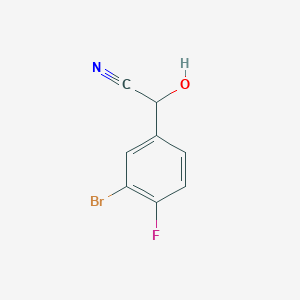 1-(3-Bromo-4-fluorophenyl)-1-cyanomethanol