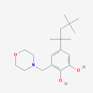 molecular formula C19H31NO3 B8318839 3-Morpholinomethyl-5-t-octylcatechol 
