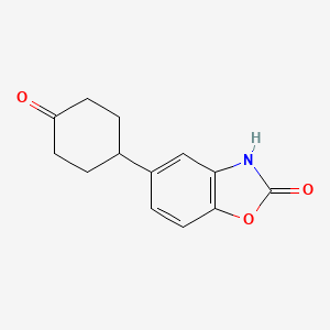molecular formula C13H13NO3 B8318868 5-(4-Oxo-cyclohexyl)-3H-benzooxazol-2-one 