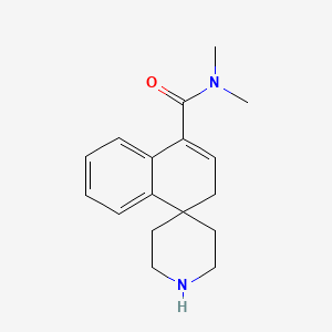 molecular formula C17H22N2O B8318877 N,N-dimethyl-2H-spiro[naphthalene-1,4'-piperidine]-4-carboxamide 