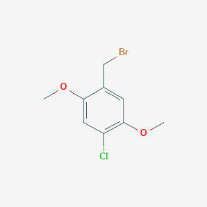 molecular formula C9H10BrClO2 B8318980 1-(Bromomethyl)-4-chloro-2,5-dimethoxybenzene 