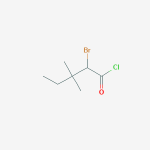 molecular formula C7H12BrClO B8319042 alpha-Bromo-tert-amylacetyl chloride 