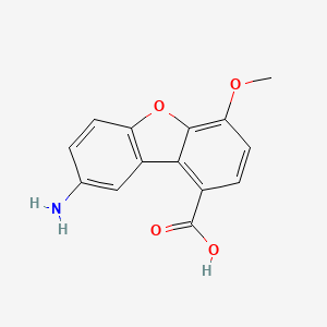4-Methoxy-8amino-dibenzo[b,d]furan-1-carboxylic acid