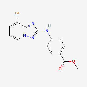 Methyl 4-(8-bromo-[1,2,4]triazolo[1,5-a]pyridin-2-ylamino)benzoate