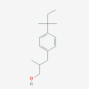 molecular formula C15H24O B8319101 2-Methyl-3-[4-(2-methylbutan-2-yl)phenyl]propan-1-ol 