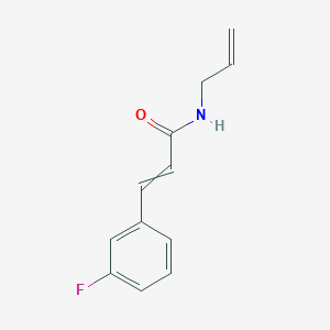 molecular formula C12H12FNO B8319185 3-fluoro-N-allylcinnamamide 