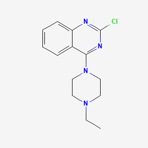 molecular formula C14H17ClN4 B8319339 4-(1-Ethylpiperazin-4-yl)-2-chloroquinazoline 