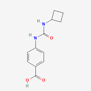 molecular formula C12H14N2O3 B8319401 4-(3-Cyclobutylureido)benzoic acid 