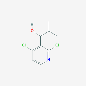 molecular formula C9H11Cl2NO B8319410 1-(2,4-Dichloropyridin-3-yl)-2-methylpropan-1-ol 