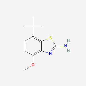 molecular formula C12H16N2OS B8319565 7-Tert-butyl-4-methoxy-benzothiazol-2-ylamine 