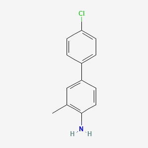 molecular formula C13H12ClN B8319705 4'-Chloro-3-methylbiphen-4-ylamine 