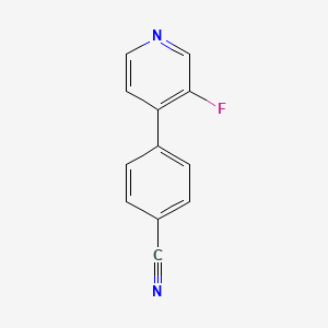 4-(3-Fluoropyridin-4-yl)benzonitrile