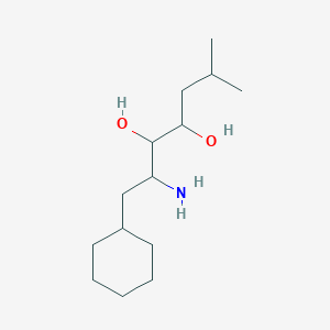 2-Amino-1-cyclohexyl-6-methyl-3,4-heptanediol