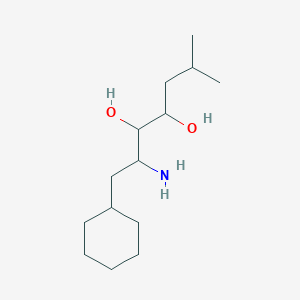 molecular formula C14H29NO2 B8319760 2-Amino-1-cyclohexyl-6-methyl-3,4-heptanediol 