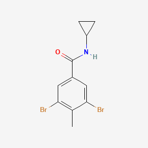 3,5-dibromo-N-cyclopropyl-4-methylbenzamide