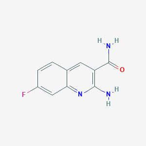 7-Fluoro-2-aminoquinoline-3-carboxamide
